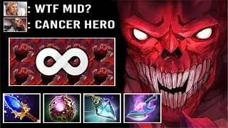 WTF 1s Shadow Poison Demon Delete Omniknight Mid Crazy OC + Prism Build Non-Stop Skill Spam Dota 2