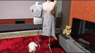 Анонс урока. Юбка клиньями в полоску