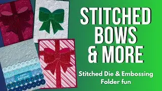 Crafting a Beautiful Stitched Bow Tutorial July Stitching Club