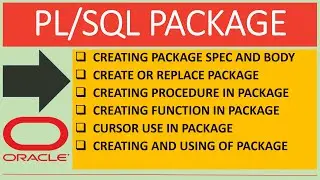 PLSQL: Creating and Using of Package in Oracle Database