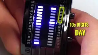 Binary LED Watch - How to Read and Set Time and Date easy instructions