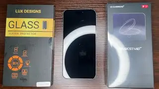 CASEKOO MagicStand Case & LUX DESIGNS Glass Protector - iPhone 15 Pro Max - Silent Unbox & Install