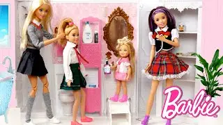 Barbie Dolls School Morning Routine - Dreamhouse Adventures Toys