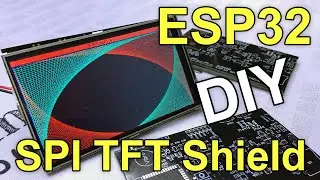 8/16 bit to SPI. DIY ESP32 TFT shield. PCBWAY.COM
