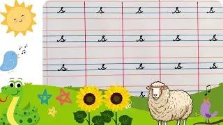 Cursive writing for beginners | learn how to write small cursive letter s |Teaching cursive s 