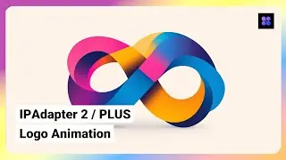 Logo morphing animation with IPAdapter plus / 2 in ComfyUI AI, AnimateDiff, free workflow