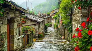 🌧️ Relaxing rain walking tour in Ritorto 🇨🇭 Switzerland 4K