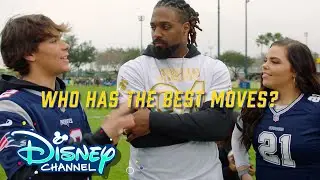 Who Got the Moves with Miranda May and Pearce Joza | NFL: For the Win | Disney Channel