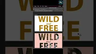 Clipping Text efect in Photoshop | #photoshop  #shorts  #trending  #shorts_video