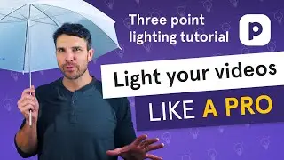 Light your videos LIKE A PRO (three point lighting tutorial)