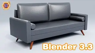 Blender Sofa Modeling tutorial | Blender 3.3