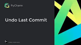 How to undo the last commit in PyCharm