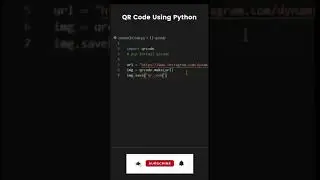 How to generate QR code in python | Python Shorts