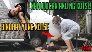 NAHULUGAN AKO NG KOTSE ANG LAKAS NI MAMA BINUHAT YUNG KOTSE | HULOG KOTSE PRANK MUNA