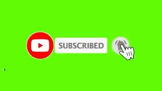 Green Screen Effect Youtube Subscribe Button