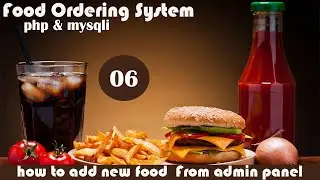 how to add new food in food ordering system in php