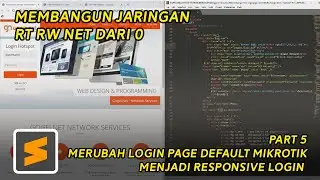 Mudahnya Merubah page default mikrotik menjadi responsive dan menarik