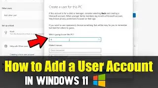 How to Add a User in Windows 11 | Create New User Account on Windows 11 ✅