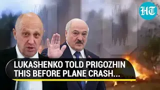 To Hell With It...: Prigozhin After Lukashenko Warned Him Of Life Threat | Wagner Plane Crash