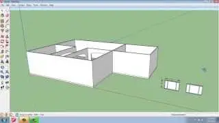 SketchUp #23 - Small House - Creating Basic Windows - Brooke Godfrey