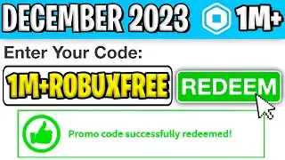 *2023* ROBLOX PROMO CODE GIVES YOU FREE ROBUX... (Roblox January 2024)