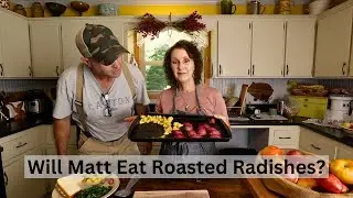 Making Matt Dinner: Roasted New Taters & Radishes, Radish Greens, & Pimento Cheese Sandwich