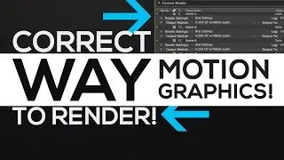 After Effects Tutorial : Render Settings Properly Explained │ Motion Graphics Rendering!