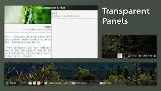 Add transparent panels on Linux Mint 12