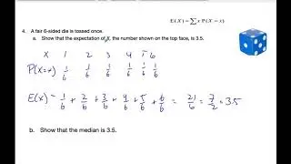 IB MAI - 03.05.1 Random Variables Expectation and Median