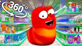 Red Larva oi oi oi - Supermarket in 360° Video | VR / 8K | ( Red Larva oi oi oi meme )