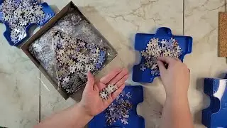 ASMR  ~ Sorting puzzle pieces  ~ Try listening with your eyes closed!