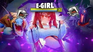 E-GIRL и ZXC тренер ТЕРПИТ ГУЛЕЙ доте 2