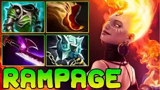 Lina Rampage Dota 2 !! Lina Dota 2 Carry Mid Lane Build Pro Gameplay Guide 7.37