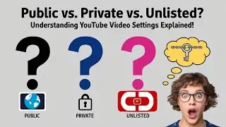 Public vs. Private vs. Unlisted Understanding YouTube Video Settings Explained !
