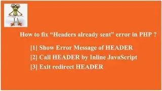 [SOLVED] How to fix “Headers already sent” error in PHP