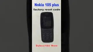 Nokia 105 Security code unlock | Nokia 105 reset code | Remove security code nokia 105