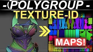 (ZBrush x Substance )Polygroups to TextureID MAPS (FAST!!)