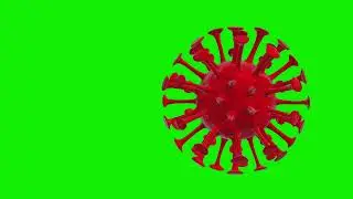 COVID-19 or coronavirus 2019 Corona Virus cells High definition 3d animation