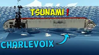 SS Charlevoix VS Tsunami ◉ Stormworks: Build and Rescue