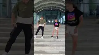 Крутой танец на ступеньках😮