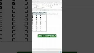 Progress tracker in Excel with Checkbox