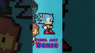 HOW TO DRAW A PIXEL ART SONIC 