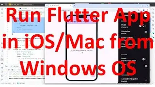 How to preview your flutter App on iOS/ Mac device from Android Studio in Windows OS?