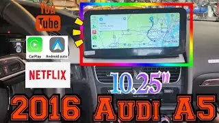 2009-2016 Audi A4 A5 How to install 10.2" Carplay Android Auto Hidden settings code cam multimedia