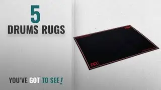 Top 10 Drums Rugs [2018]: Meinl Cymbals MDR-BK Drum Rug, Black