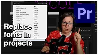 How To Replace All Fonts in All Projects in Premiere Pro?
