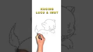 Ayo Menggambar KUCING LUCU SEKALI         #tutorial #drawing #education #shorts