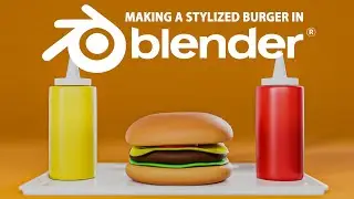 Making A Stylized Burger In Blender 2.8 And Blender 2.9 Tutorial