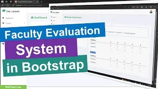 Faculty Evaluation System Free Download in Bootstrap