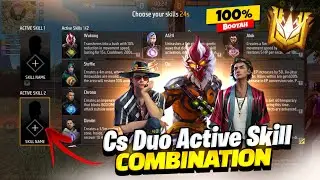 CS Duo Active Skill Combination 🔥 | How To Use 2 Active Skill In Free Fire